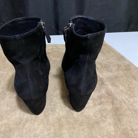 Prada Milano Ankle Boots Women Suede Black made in Italy size 7 - Picture 11 of 13